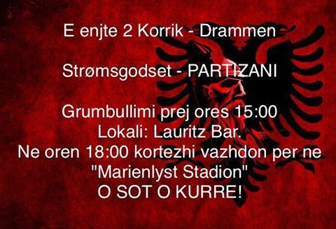 Ndeshje futbolli mes ekipit shqiptar nga Shqipëria dhe aë norvegjez në Drammen!