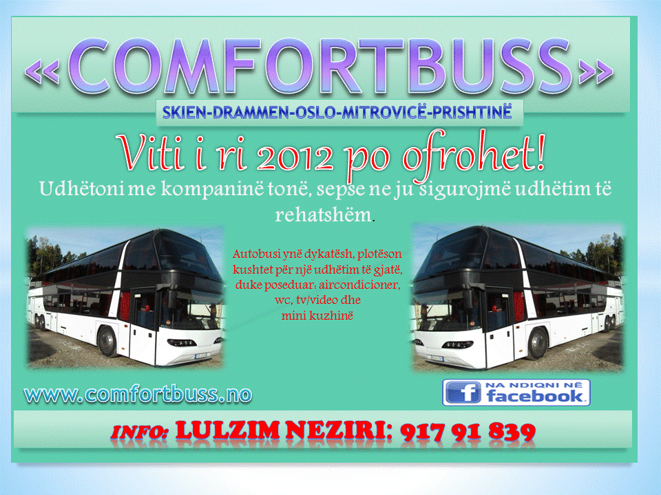 Me comfortbuss drejt vendlindjes!