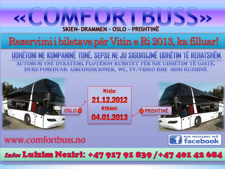 Comfort buss drejt vendlindjes!